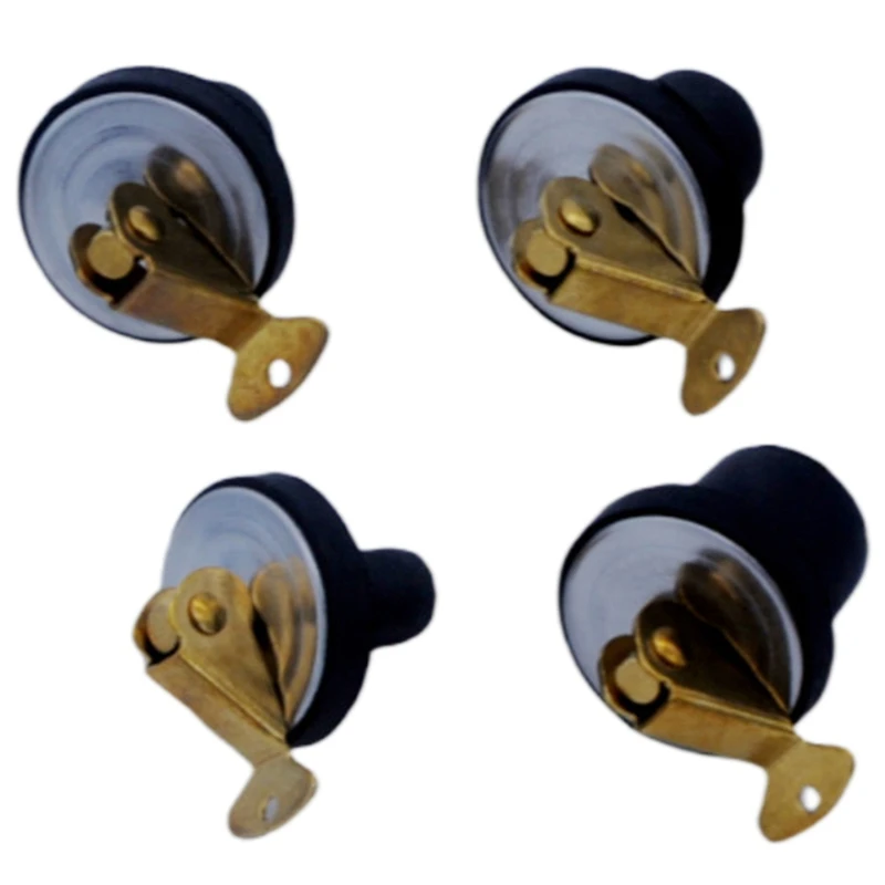 Compression Drain Plug Brass Screw Type Rubber Seal Yacht Boat Drain Plug For 3/8In 1/2In 5/8In 3/4In Diameter Drains