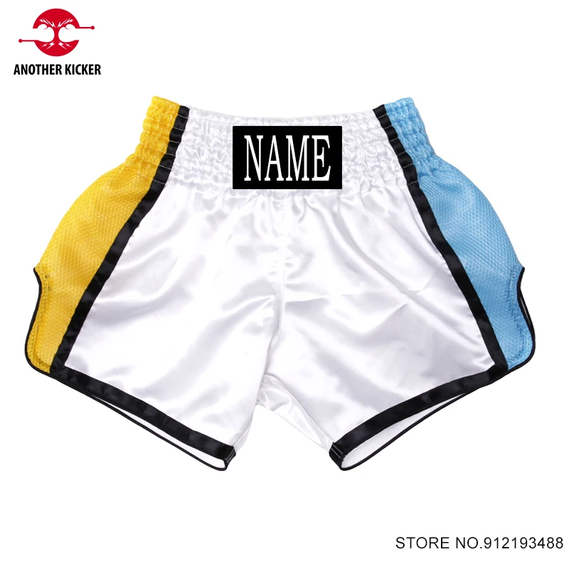 Muay Thai Shorts Custom Boxing Shorts Men Women Child Satin Combat MMA Martial Arts Clothing Fighting Grappling Kickboxing Pants