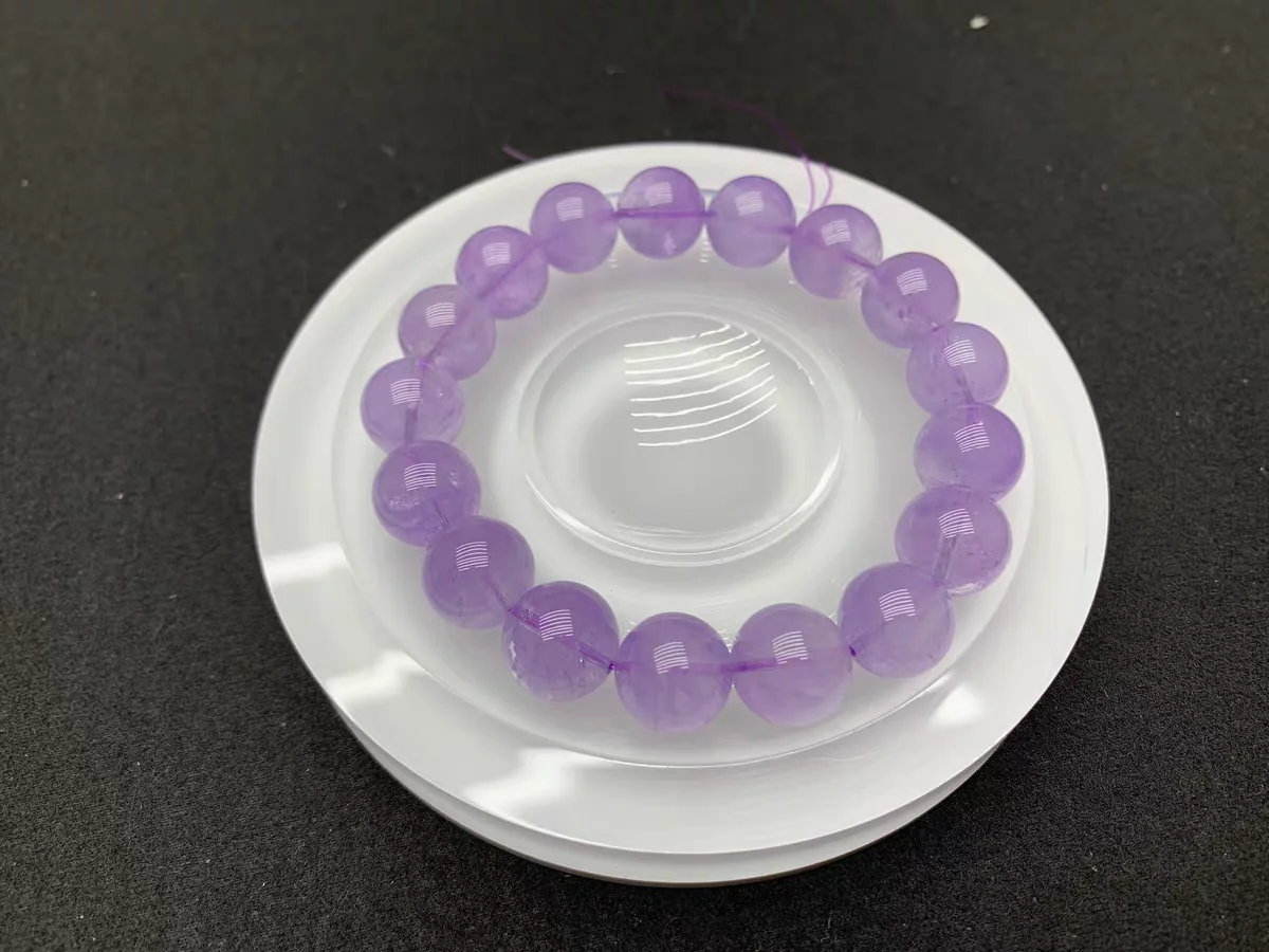 Natural Lavender Purple Amethy - Gemstone Bracelet Healing recension och pris