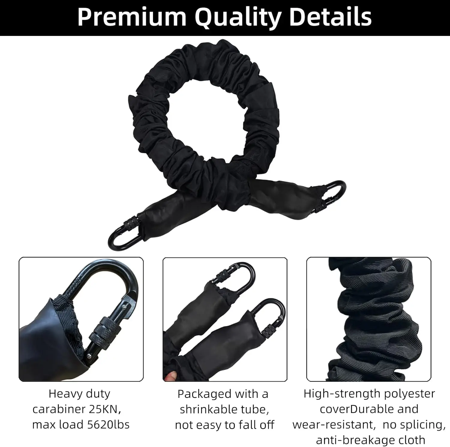 Heavy Duty Bungee Fitness Cord, Suspension Fitness Resistance Cord for in the Home Gym Include ONLY 1* Extra Bungee Cord