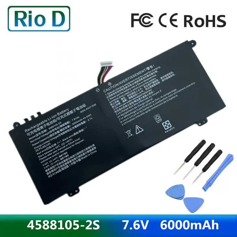 

Laptop Battery 40071698/4588105-2S 7.6V/45.6WH/6000mAh For Akoya E15403 30026724 30026726 30026727 30027586 Notebook