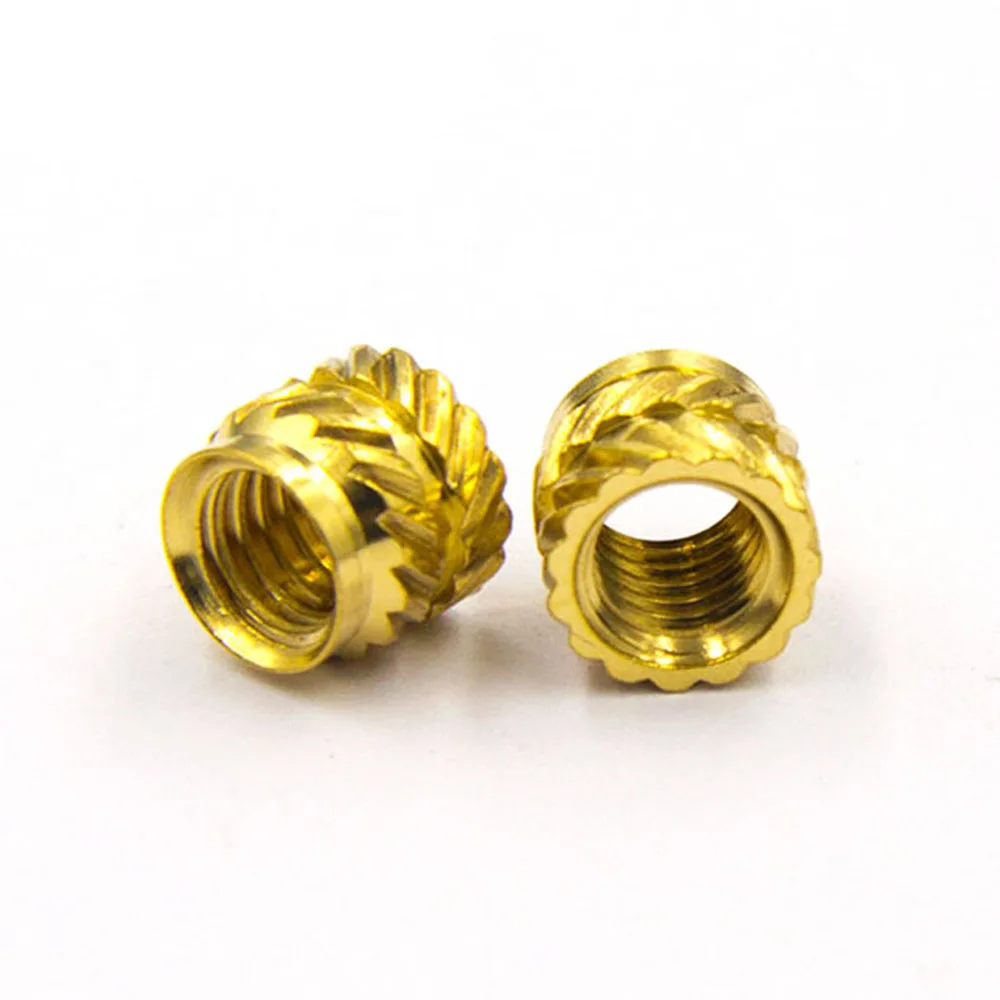 10/50pcs Brass Knurled Copper Nut Heat Set for Plastic 3D Printer M1.2-M6 Threaded Screws DIY Electronics Insert