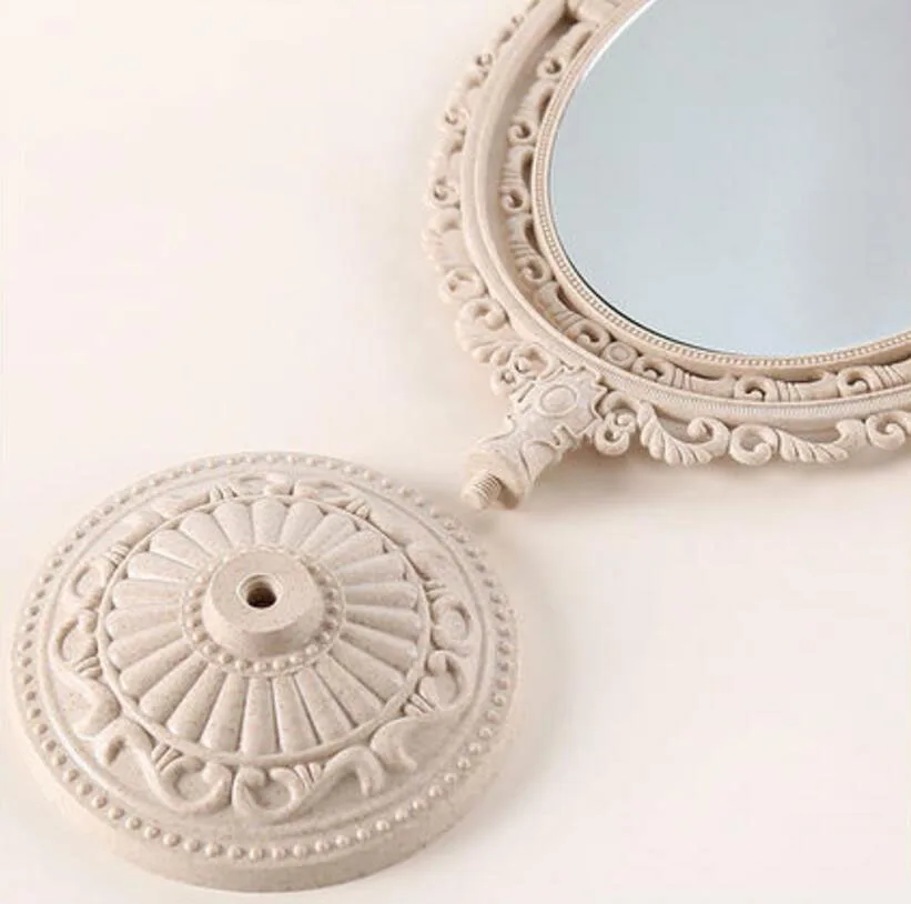 Gorąca sprzedaż przenośnego, biurkowego, wysokiej rozdzielczości lusterka kosmetycznego do akademika, powiększającego makijażu, podwójnego, księżniczki, do makijażu.