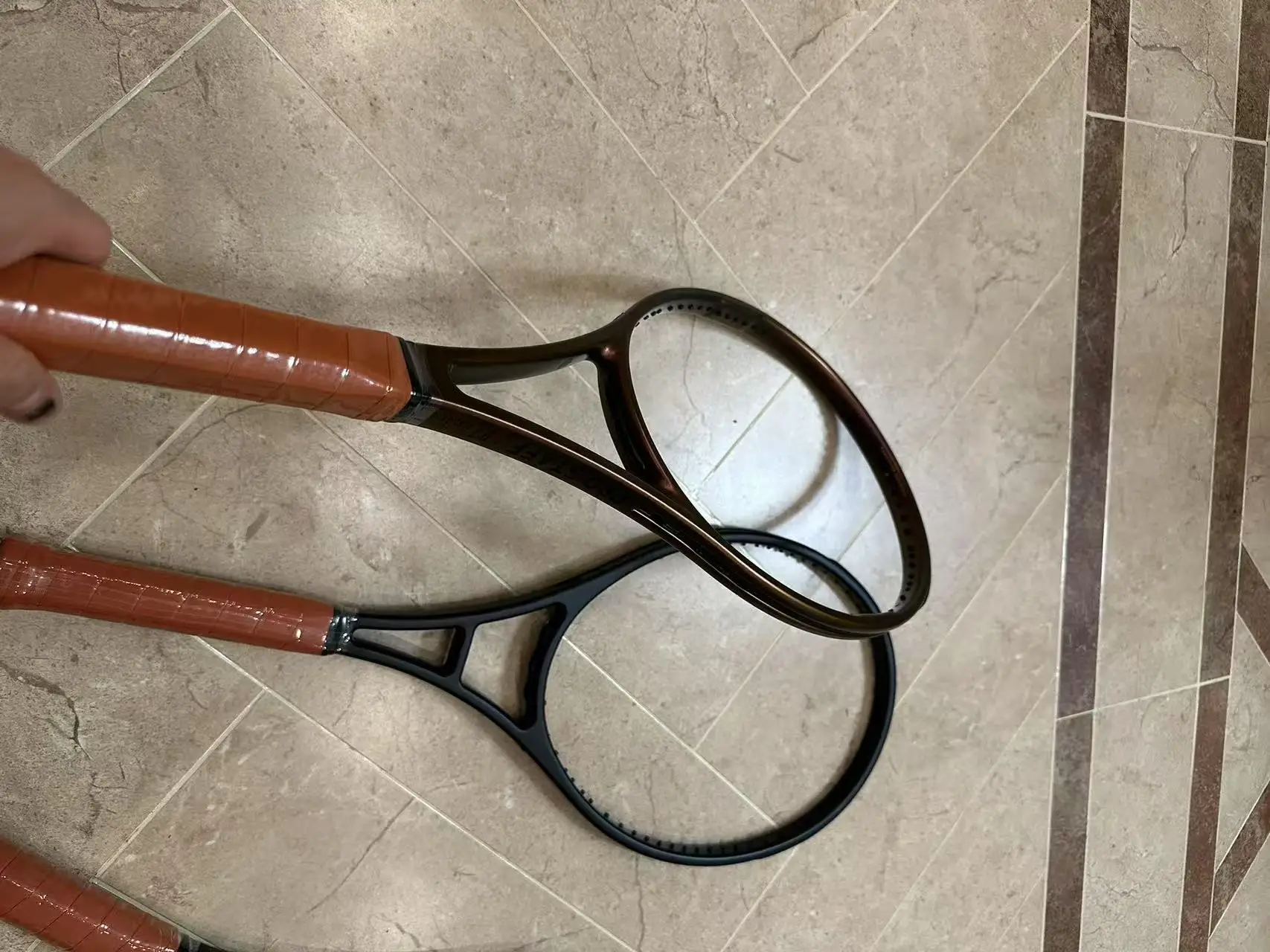 أحدث مضرب تنس من ألياف الكربون للرسومات والشعار المخصصة من STLF #3