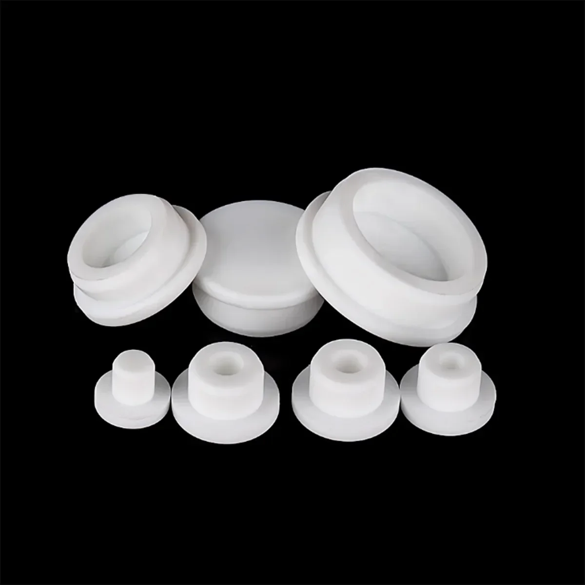 

White T-Shaped Silicone Plug Circular Waterproof Sealing Rubber Plug Hole Cover Washer