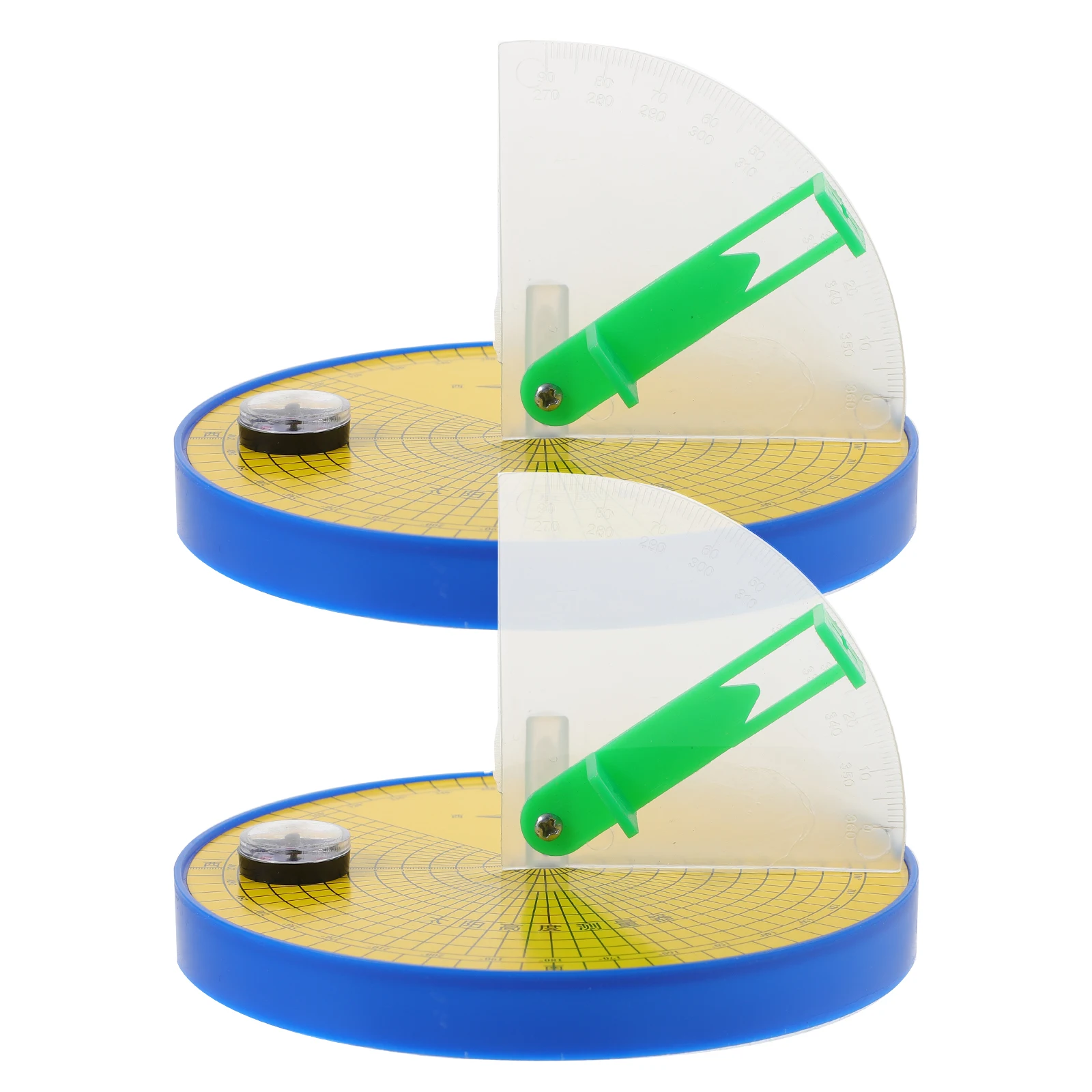 

2 Pcs Teaching Aids Sun Altitude Measuring Device Primary School Solar Measurement Metal Height Tools
