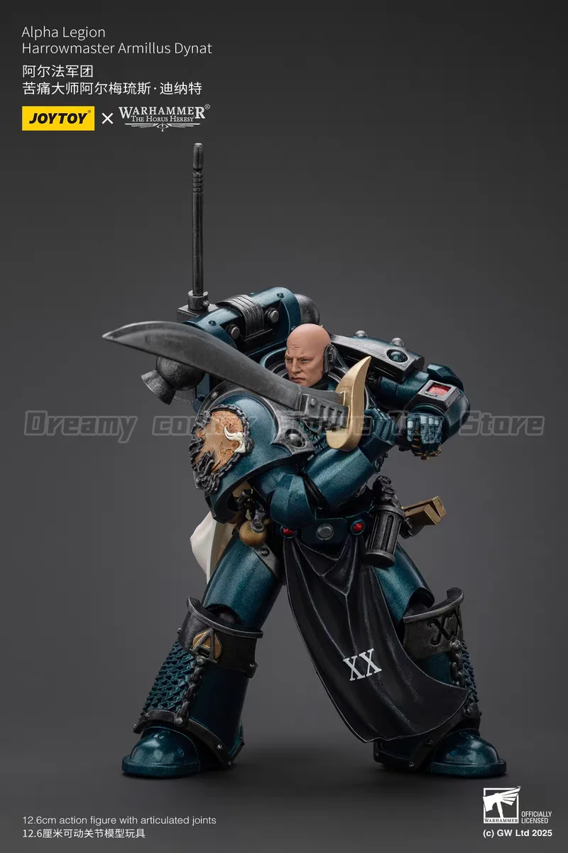 

【В наличии】JOYTOY Warhammer 40K Alpha Legion Harrowmaster Armillus Dynat Praetor с силовым мечом, 2 шт., 1/18, модель экшн-фигурки