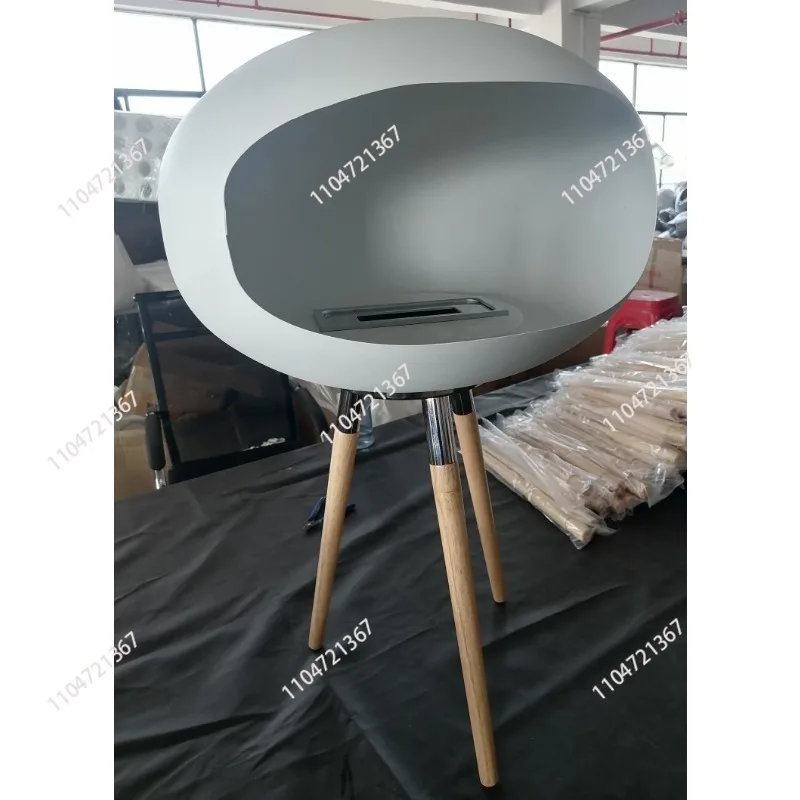 Standing Fireplace Artist Household Alcohol Fireplace Real Fire Decorative Brazier Wooden Feet Metal Feet Two Optional