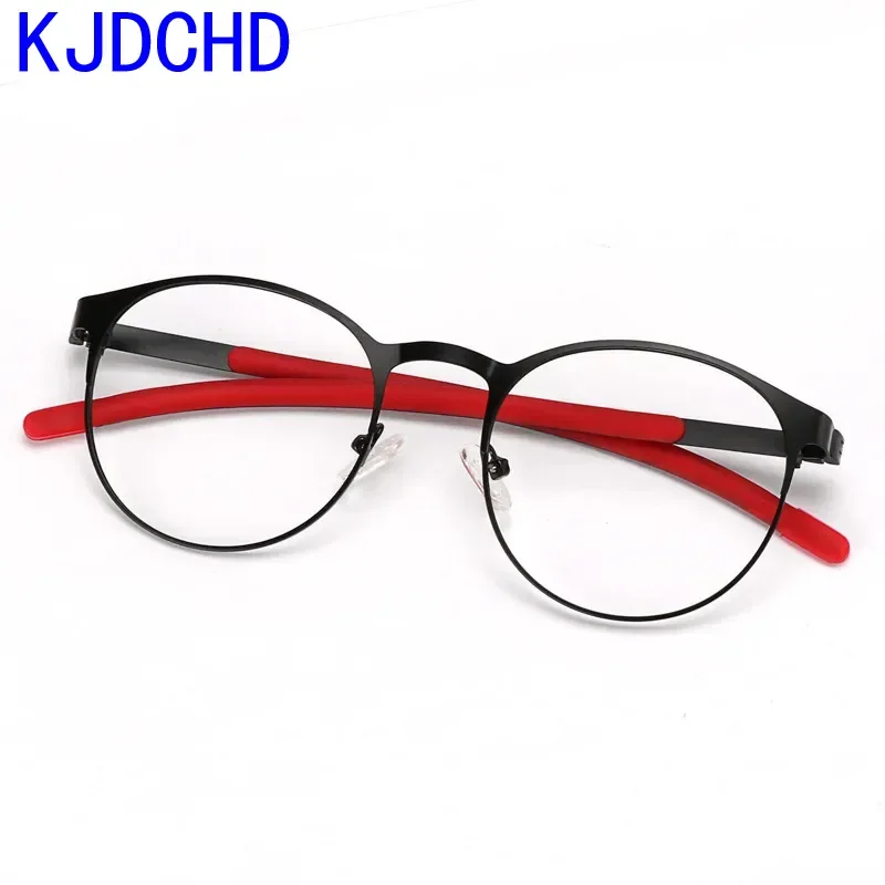 

KJDCHD очки из титанового сплава, женские круглые очки в стиле ретро, очки по рецепту, новинка 2025 года, мужские модные оптические очки