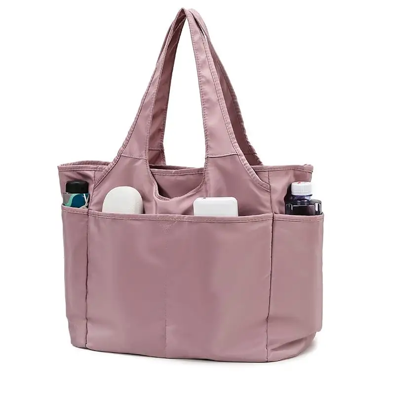 

Large Capacity Canvas Tote Bag Multi-Functional Handheld Travel Bag Women's Shoulder Bag with Multiple Compartments Short Tri...