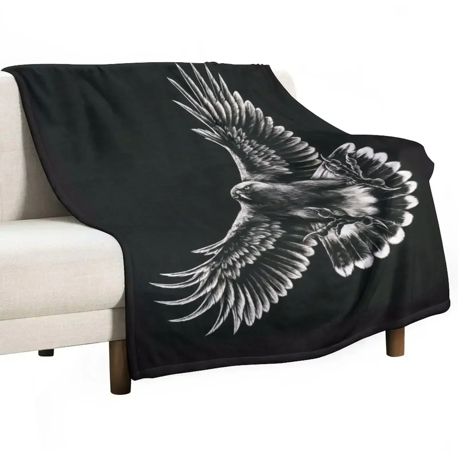 

Mariposa the Harris Hawk Throw Blanket Cozy Sofa Blanket for TV Watching Napping