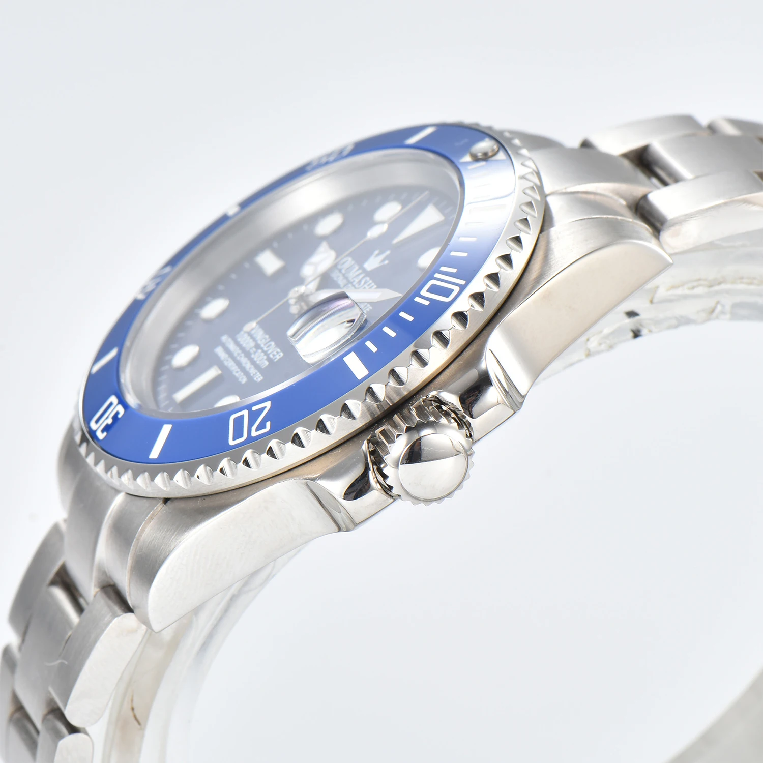 ساعة أوتوماتيكية 40 مللي متر خمر كرونوغراف عادية مضيئة تاريخ عرض مقاوم للماء الياقوت الكريستال تخصيص NH35 ساعة رجالي