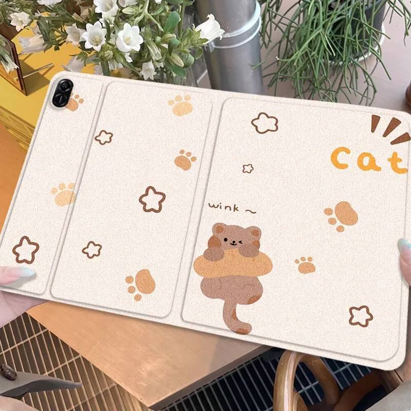 

Cute puppy and bear cartoon For Huawei MediaPad MatePad Air M6 M5 M2 T10s T5 C5e 10 11 12 X 10.8 SE Pro Cover Tablet Case