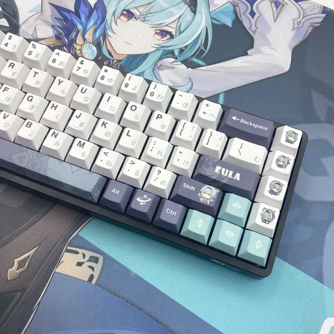 Genshin Impact Gaming Keycaps 128Keys Pbt Materiaal Cherry Profiel Gepersonaliseerde Keycap Cherry Voor Mx Schakelaar Mechanische Toetsenbord