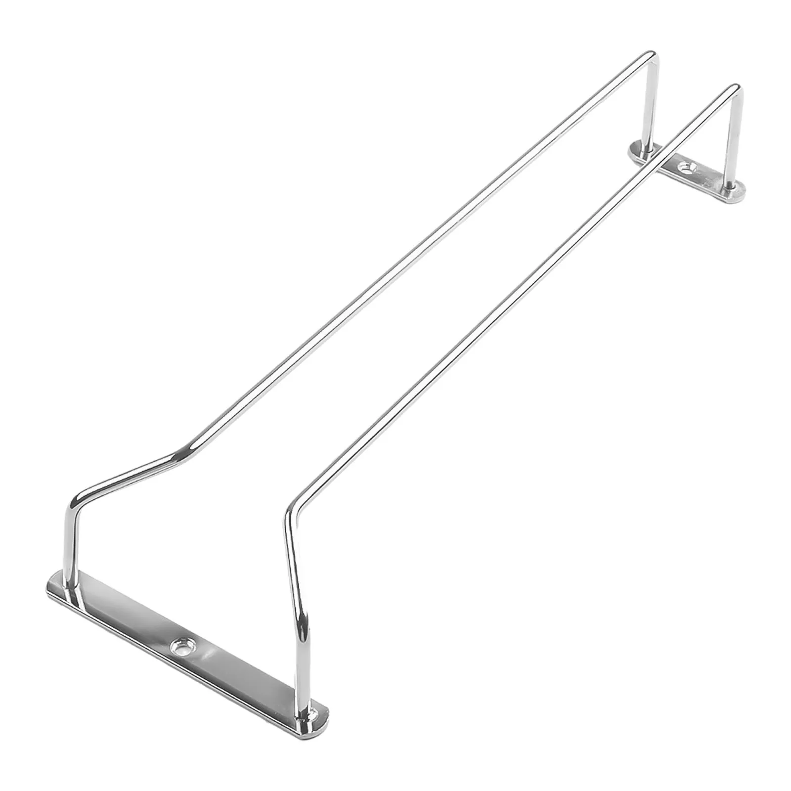 Strong Stainless Steel Wine Glass Rack for Kitchen and Bar Cup Holder for 4 5 Glasses with Smooth Sliding and Secure Hanging