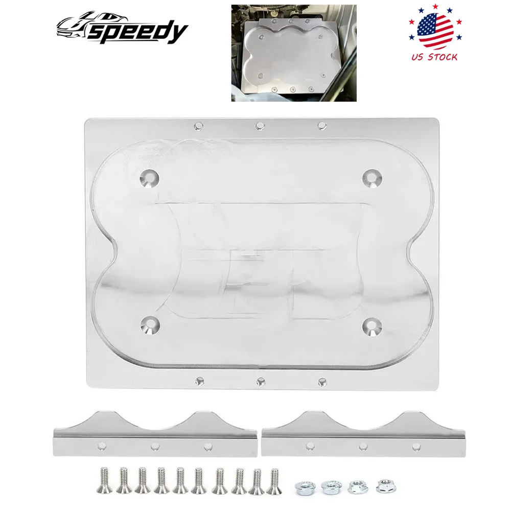 

Silver Battery Bracket Relocation Hold Down Tray Kit for Optima 34/78 Battery Aluminum