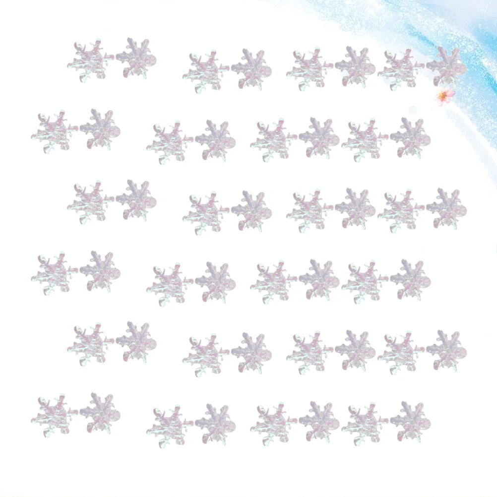 

2Packs Christmas Snowflake Confetti White Glitter Plastic Snowflakes Ornaments for Winter Wedding Party Holiday Decorations