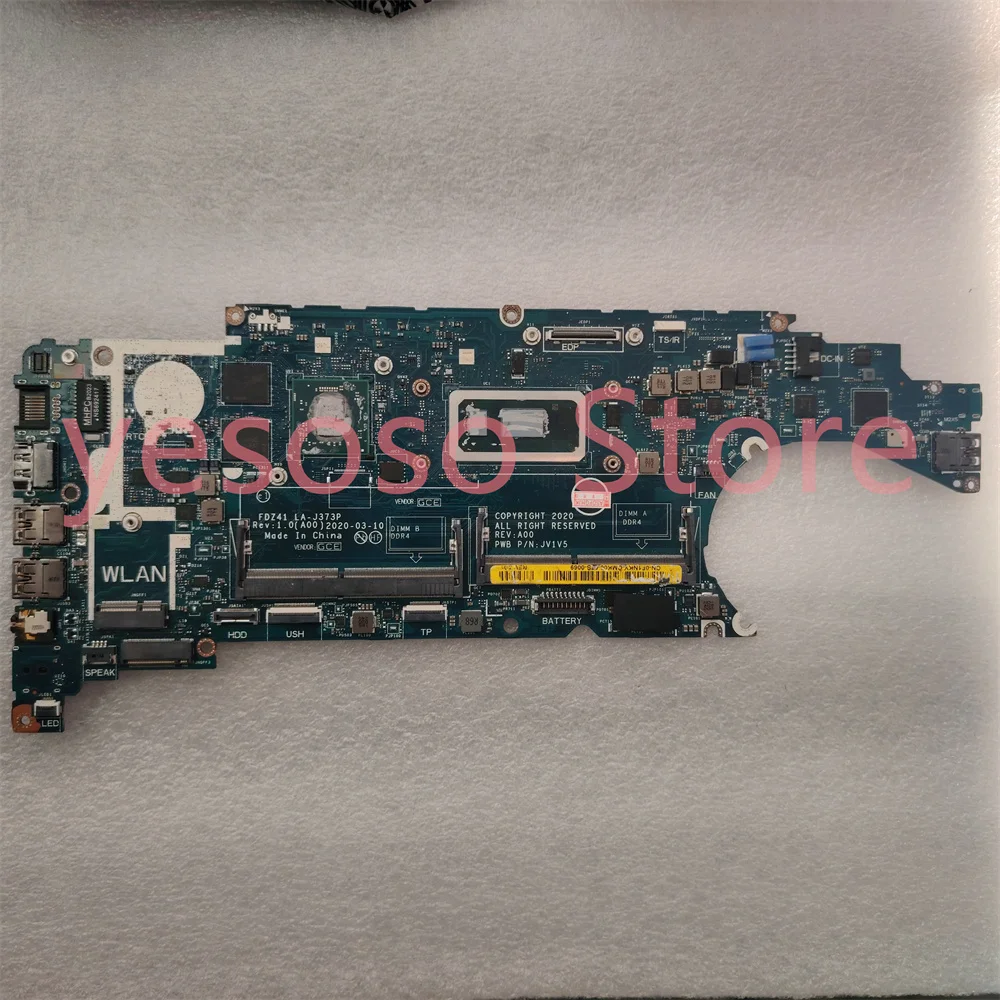 Original LA-J373P For Dell Latitude 5410 Laptop Motherboard With CPU i5-10310U CN-0F1NKY F1NKY JV1V5 100% Perfect Work