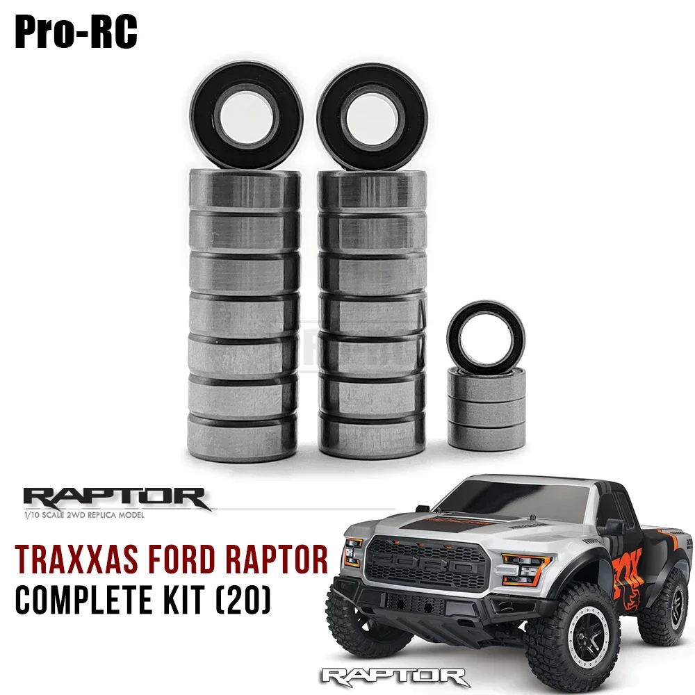 

20Pcs Complete Ball Bearing Kit Fit Traxxas 1/10 Ford F-150 Raptor Styling 2WD REPLICA MODEL Rc Car Parts