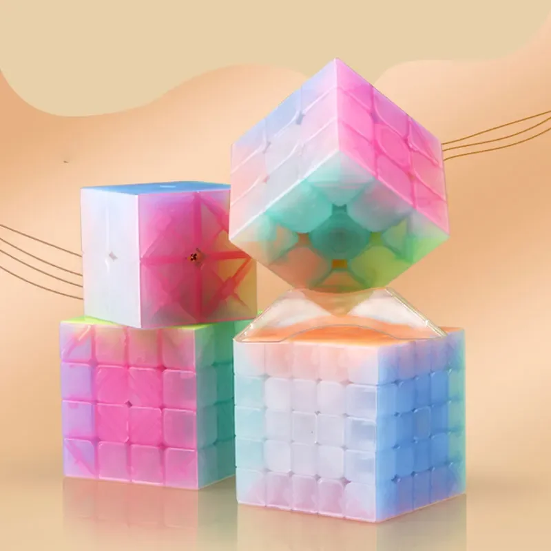 Cube Puzzle Professional 2x2 3x3  Smooth Magic Cubes Stickerless Puzzles Speed Cube Gift Children Early Education Toys