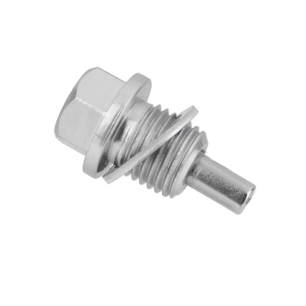 M14X1.5 Geanodiseerde magnetische motoroliecarter / aftapplug zilver