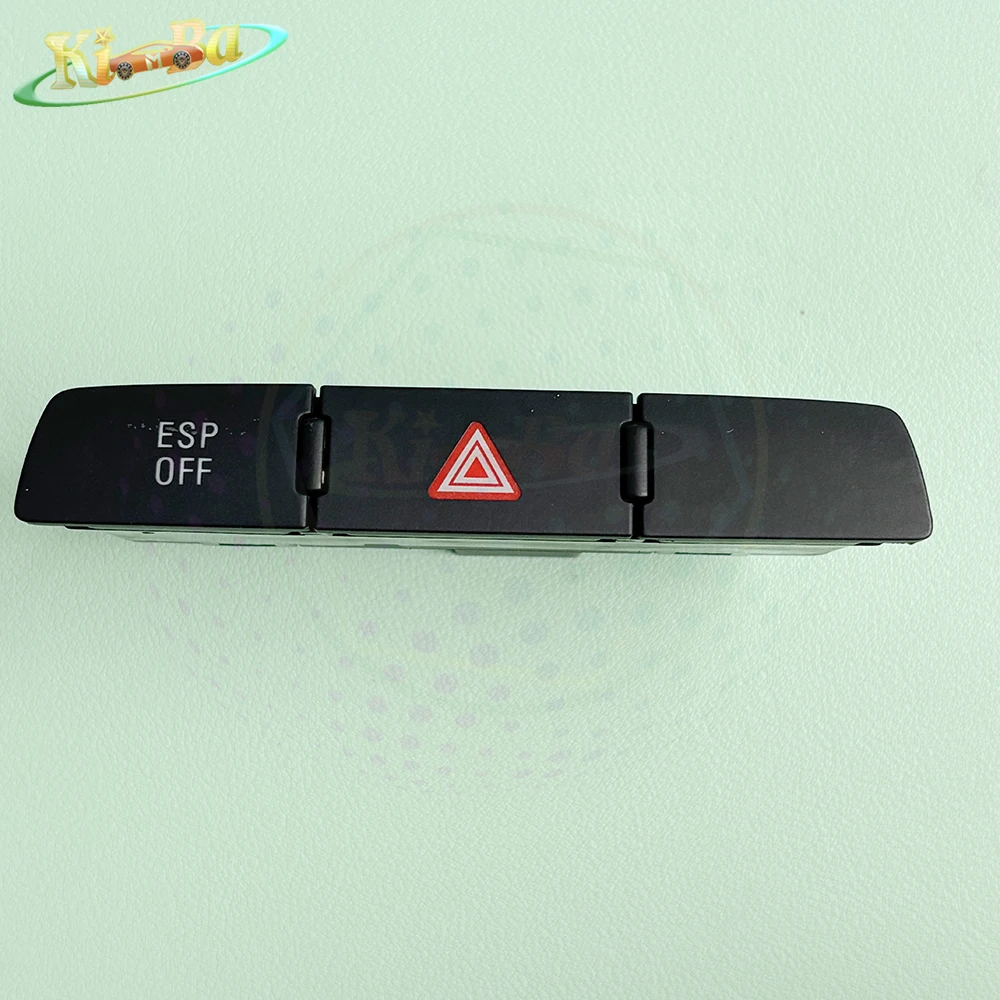 KIMBA Car Hazard Warning Light ESP OFF Switch For Audi Q5 8R 2009-2017 Q7 4L 2007-2015 Dashboard Emergency Flasher Button