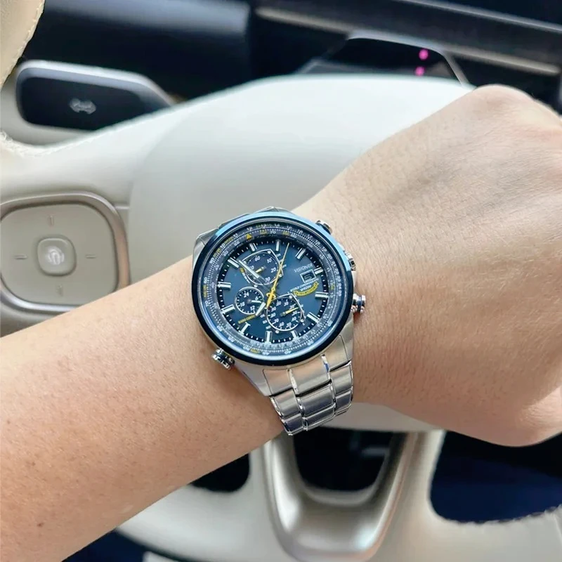 

2025 подлинные мужские роскошные трендовые кварцевые часы с календарем, водонепроницаемые классические кварцевые часы, автоматические часы из нержавеющей стали
