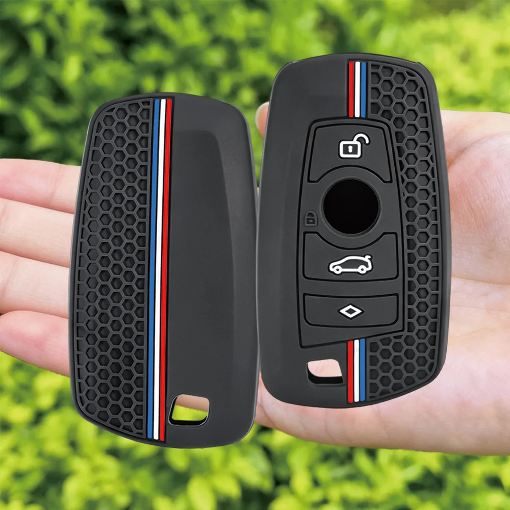 For BMW 1 2 3 4 5 6 7 Series X1 X2 X3 X4 X5 Silicone Car Key Fob Cover Scratch Resistant Precise Fit