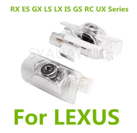 

LED Car Door Projector Welcome Ghost Shadow Light Accessories For LEXUS ES RX GX LS LX IS GS RC UX Series IS F IS250 IS300 IS350