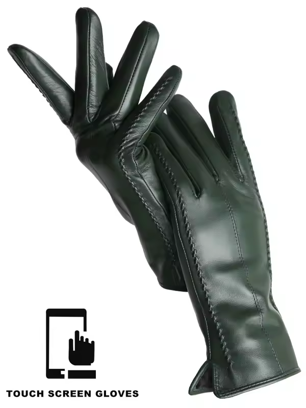 Women's sheepskin gloves winter warm plus velvet short thin touch screen driving color women's leather gloves good quality -2226 - Image 20