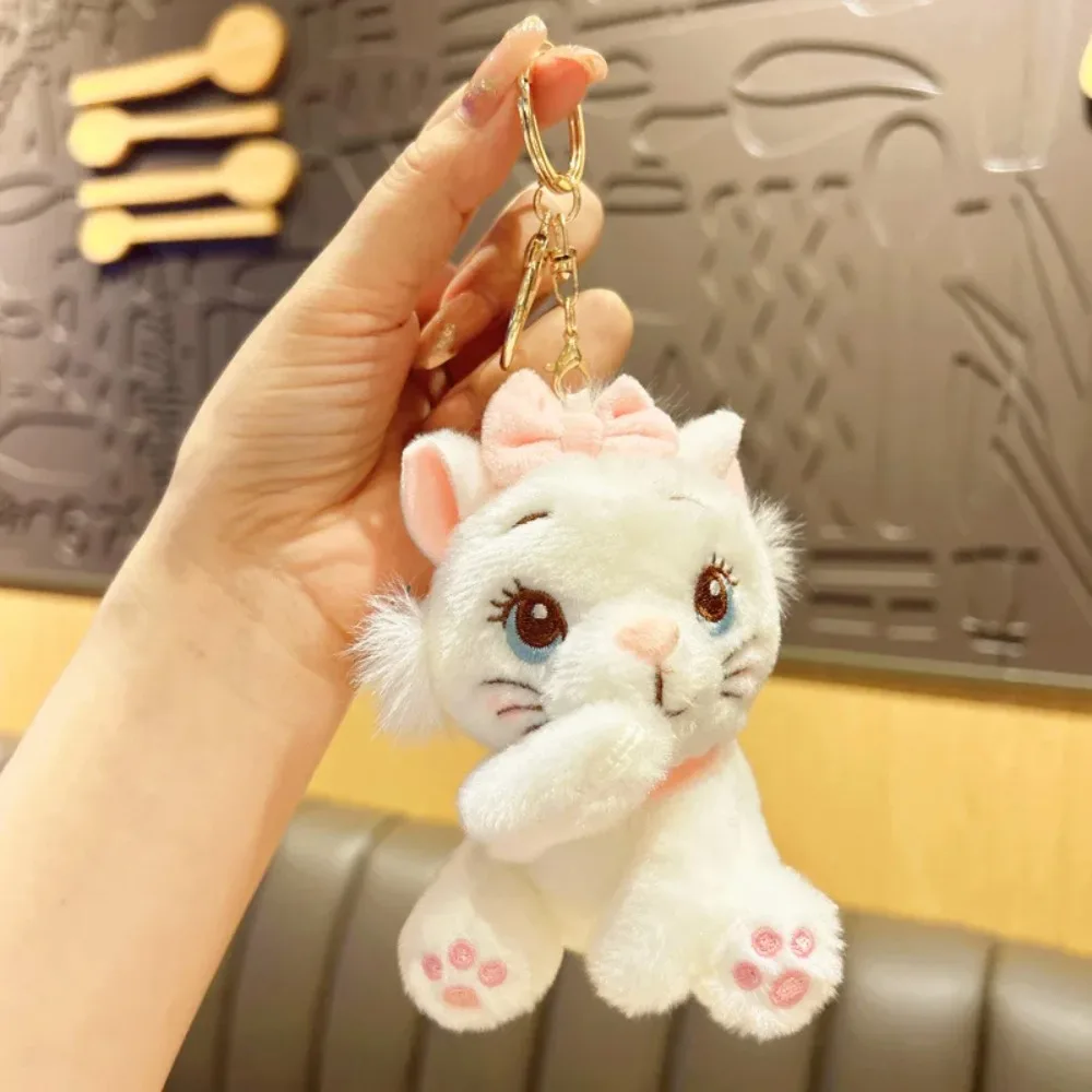 لطيف ديزني ماري القط القط القطيفة قلادة، لطيف الكرتون جديد أفخم دمية على ظهره قلادة، زوجين قلادة، هدية عيد ميلاد الفتاة