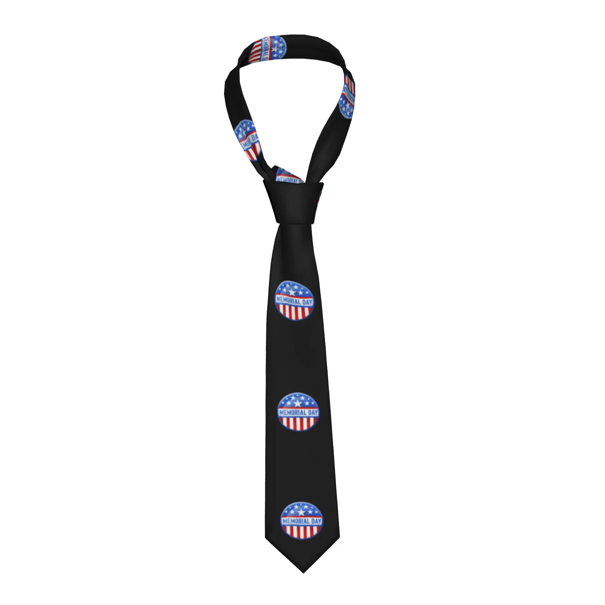 gravata-masculina-classica-de-seda-para-o-dia-memorial-americano