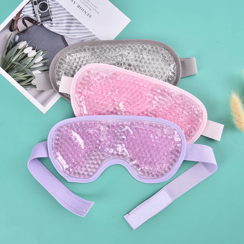 New Gel Eye Mask Reusable Beads For Hot Cold Therapy Soothing Relaxing Beauty Gel Eye Mask Sleeping Ice Goggles Sleeping Mask