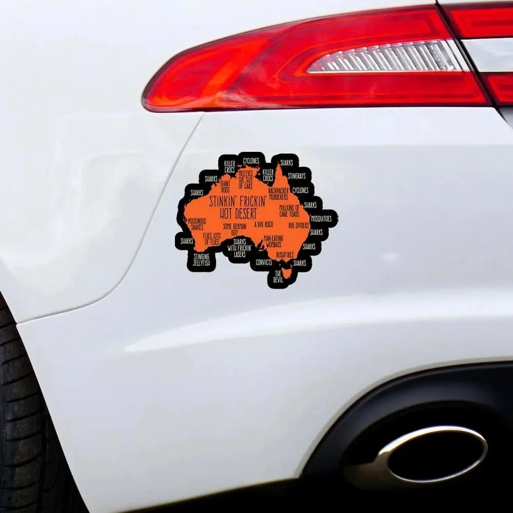 Picture 5: 2pcs 100 X 110mm Australia Explained Funny Decal Sticker for Car Truck Bumper Laptop Window