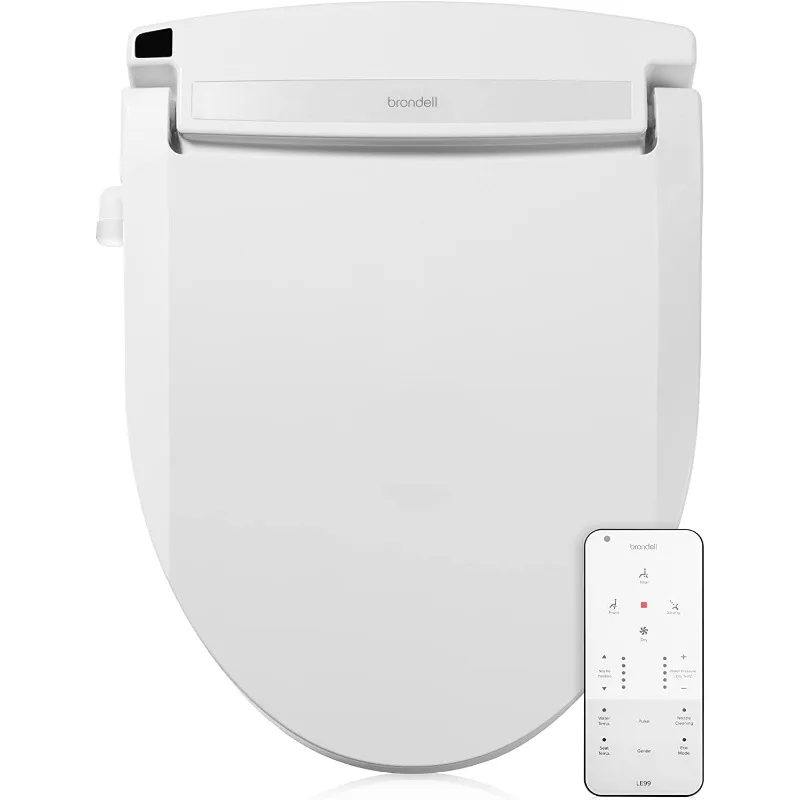 

LE99-EW LE99 Swash Electronic Bidet Seat, Fits Elongated Toilets, White – Lite-Touch Remote, Warm Air Dryer