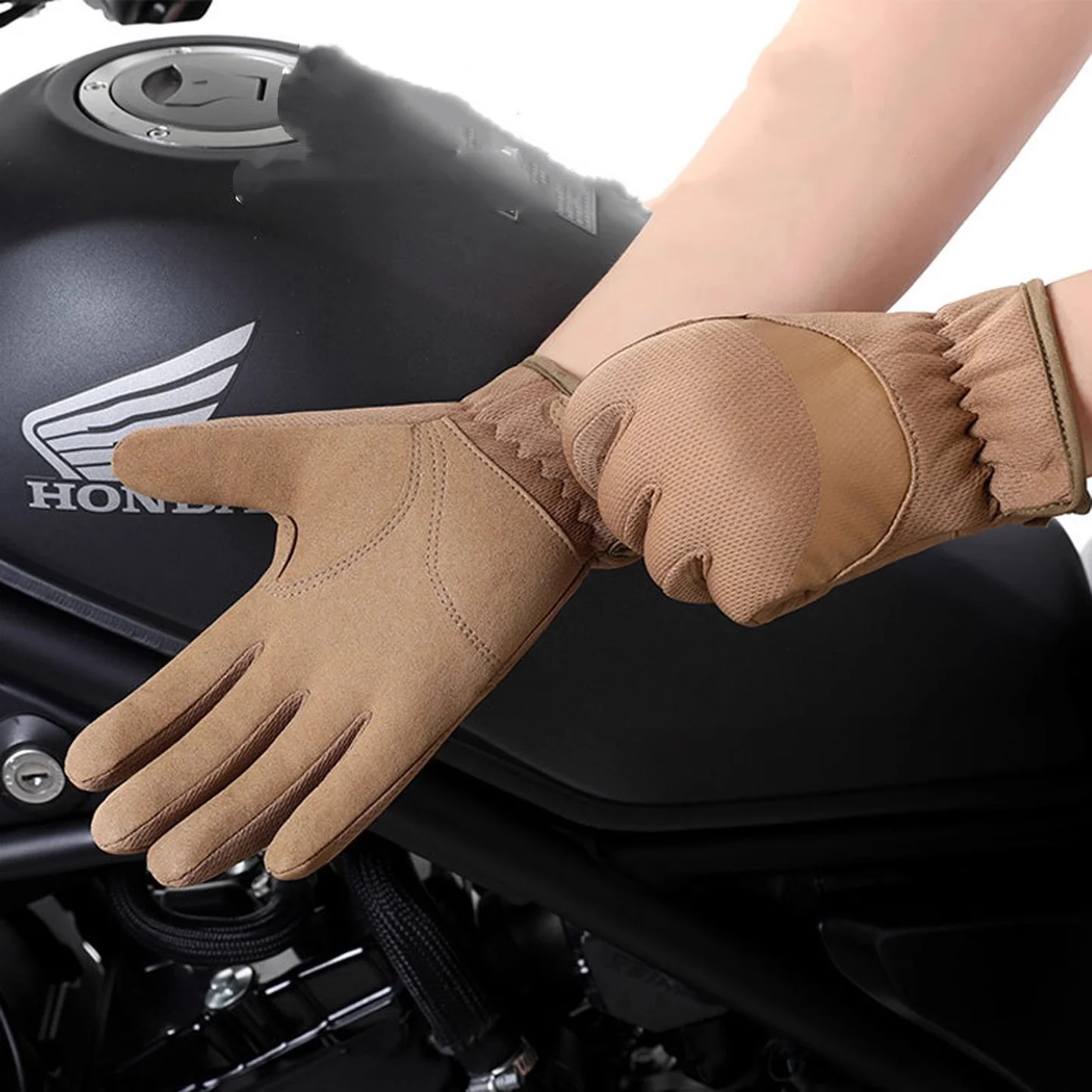 Men's Tactical Long Finger Gloves Outdoor Hiking And Cycling Gloves Anti Slip Wear-resistant And Sturdy Tactical Gloves