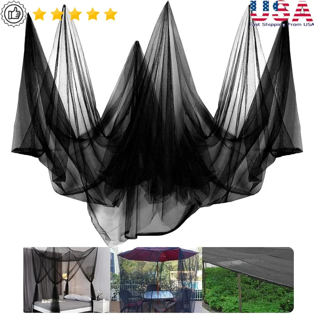 Mosquito Netting Garden Mesh Plant Protection Net Insect Barrier Fly Bird Netting Hunting Blind 78x10Ft Outdoor Use