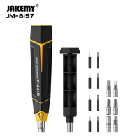 JAKEMY-8197 Precision screwdriver set 14 in 1 magnetic Phillips and Torx screw Driver bits suitable for iPhone PC and camera DIY