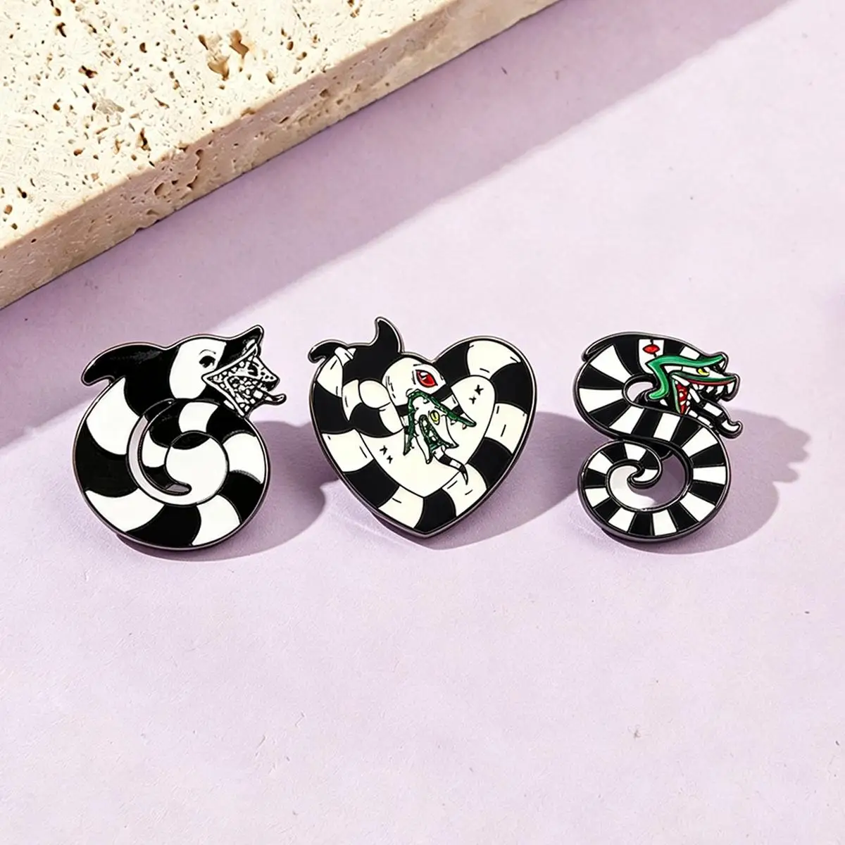 2-3Pcs/Set Horror Movie Character Enamel Brooch Cartoon Backpack Lapel Metal Badge Cosplay Jewelry Accessories Halloween Gifts