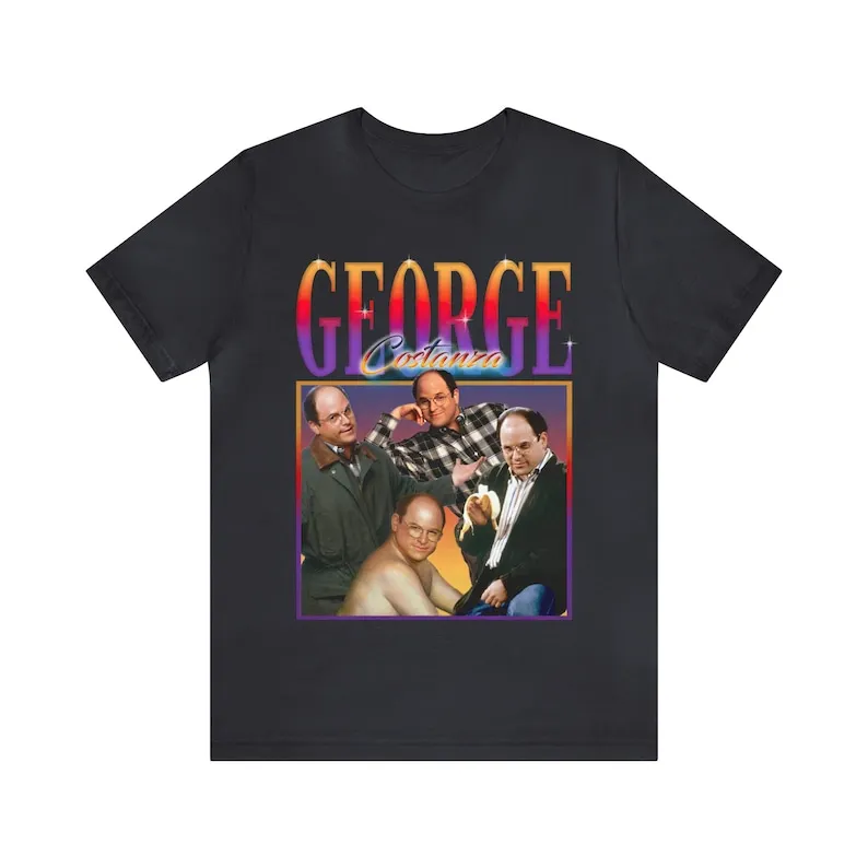 

Футболка унисекс с рисунком GEORGE COSTANZA Homage, винтажная футболка George Costanza Fan Merch George Costanza