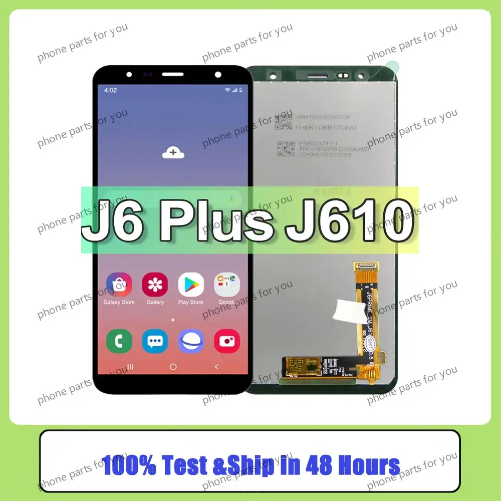 

Дисплей 6,0 дюйма для Samsung J6 + J610 J610F J610FN, сменный ЖК-экран для Samsung J6 plus, дисплей