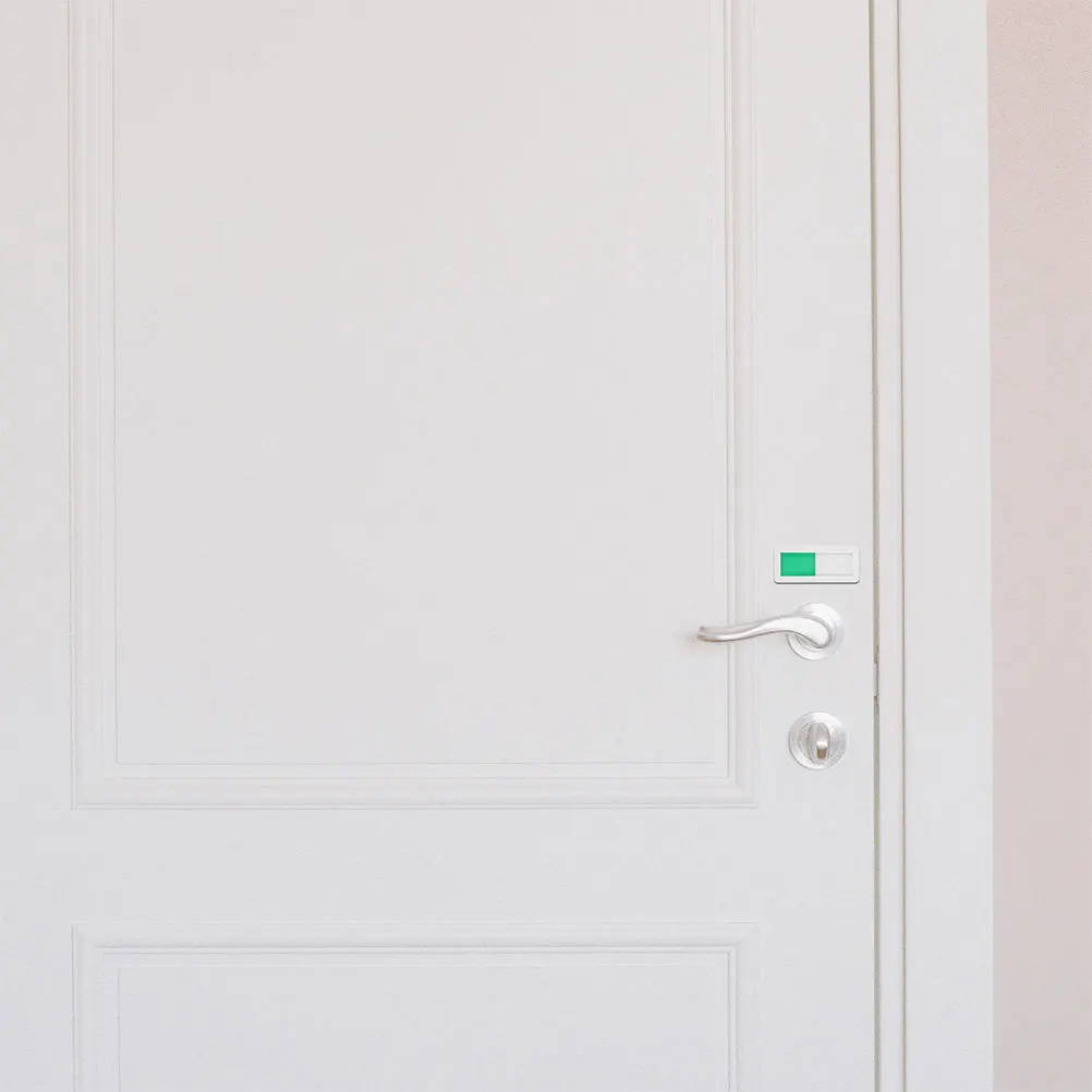 

4Pcs Bright Red Green Office Door Signs Privacy Indicator for Conference Rooms Bathrooms Hotels Dorms Visibility