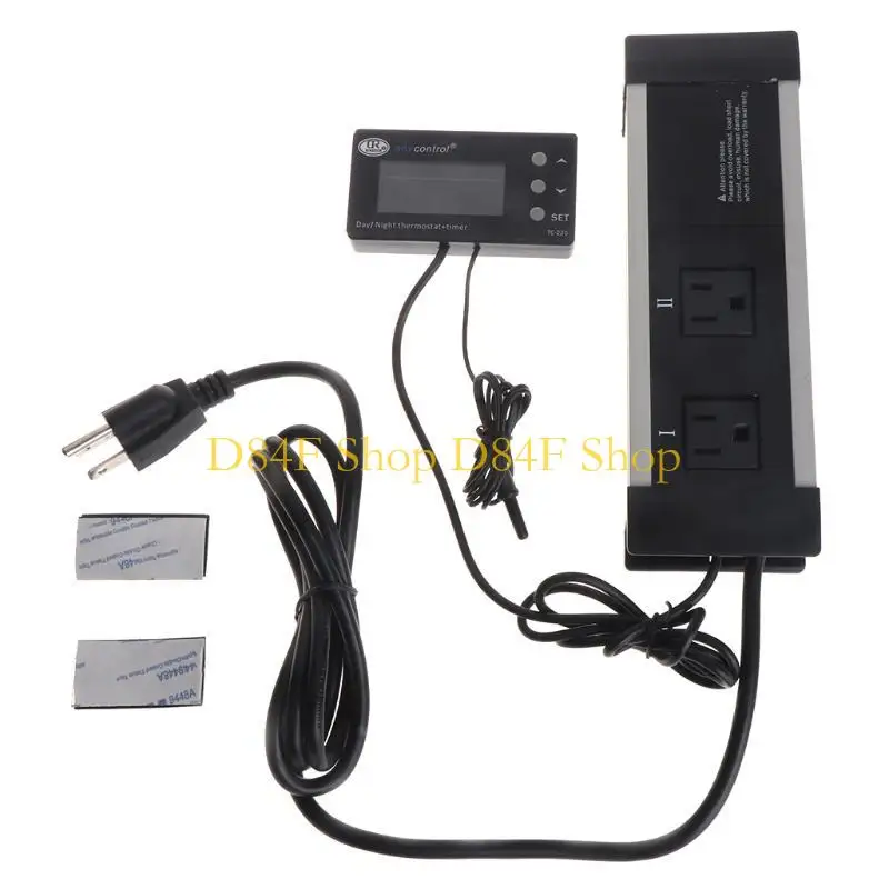 D84F Multipurpose Day/Night Dimming Digital Thermostat Timer for Aquarium Terrarium
