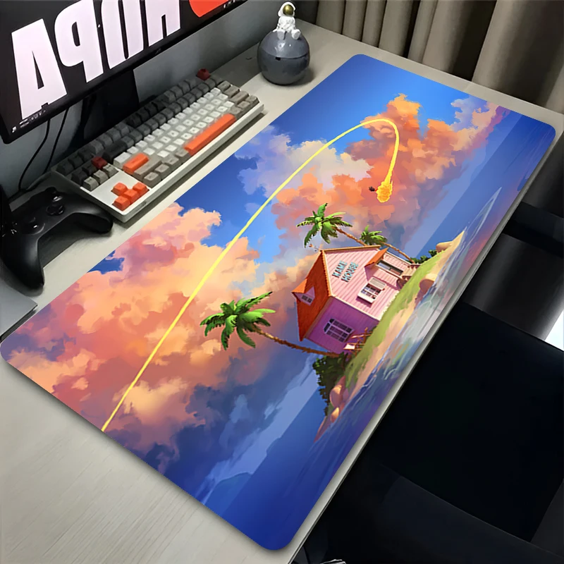 

Аниме Dragon Ball Коврик для мыши HD Печать Компьютерные геймеры Запирающийся край Нескользящий коврик для мыши XL Super Saiyan Goku Клавиатура ПК Настольный коврик