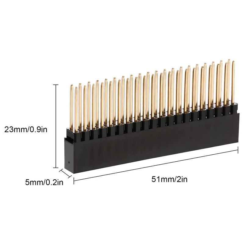 8PCS,2X20(40 Pin) Extra Tall Female 0.1 Inch Pitch Stacking Header for A+/B+/ 2/ 3 Extra Tall Header