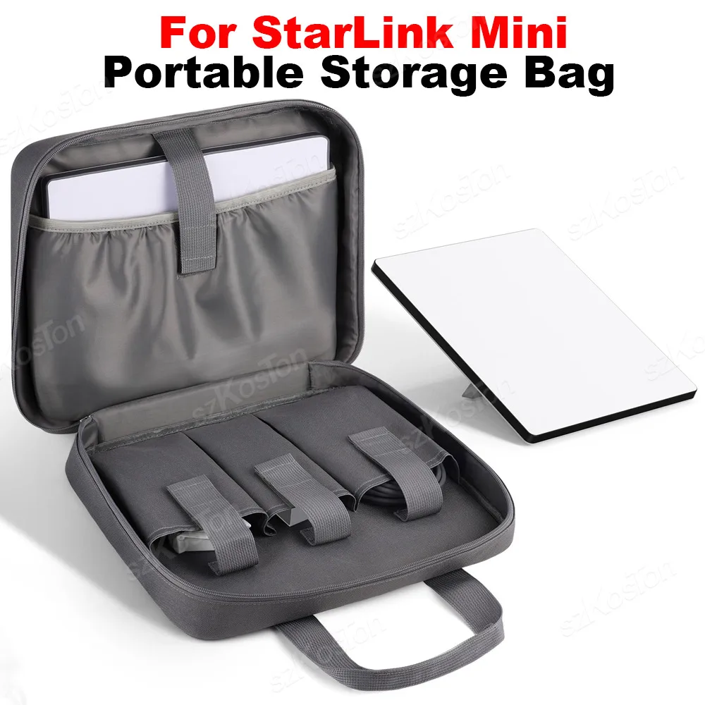 

2-в-1 для Starlink Mini, дорожная портативная сумка для хранения, регулируемый плечевой ремень, уличная противоударная защитная сумка, чехол для переноски