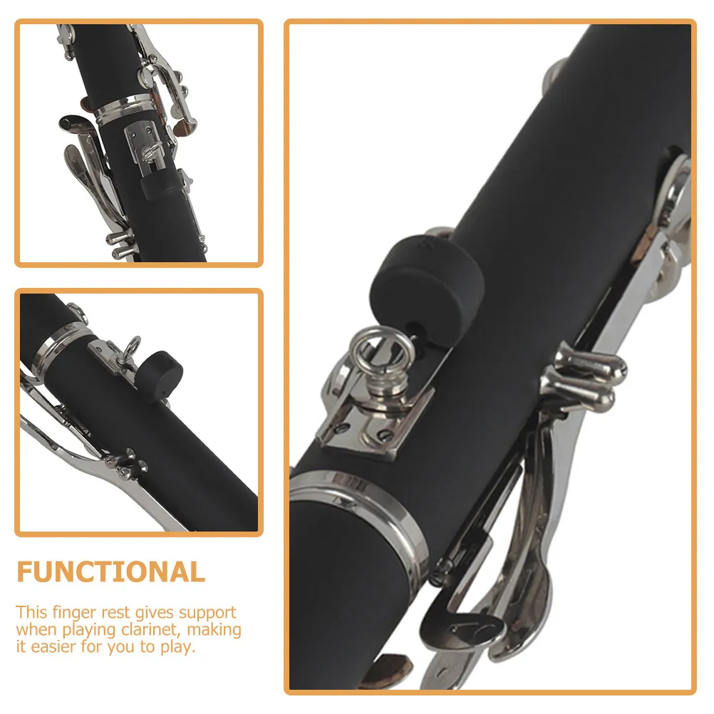 10pcs Clarinet Thumb Rest Rubber Cushion for Comfort & Protection – Easy Install Instrument Accessory
