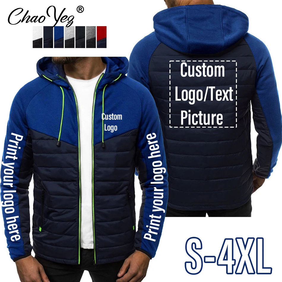 

Custom Your Logo Casual Comfortable High Quality Men's Jacket Spring Autumn Sports Men's Sweatshirt Male Hooded Jackets New 2023