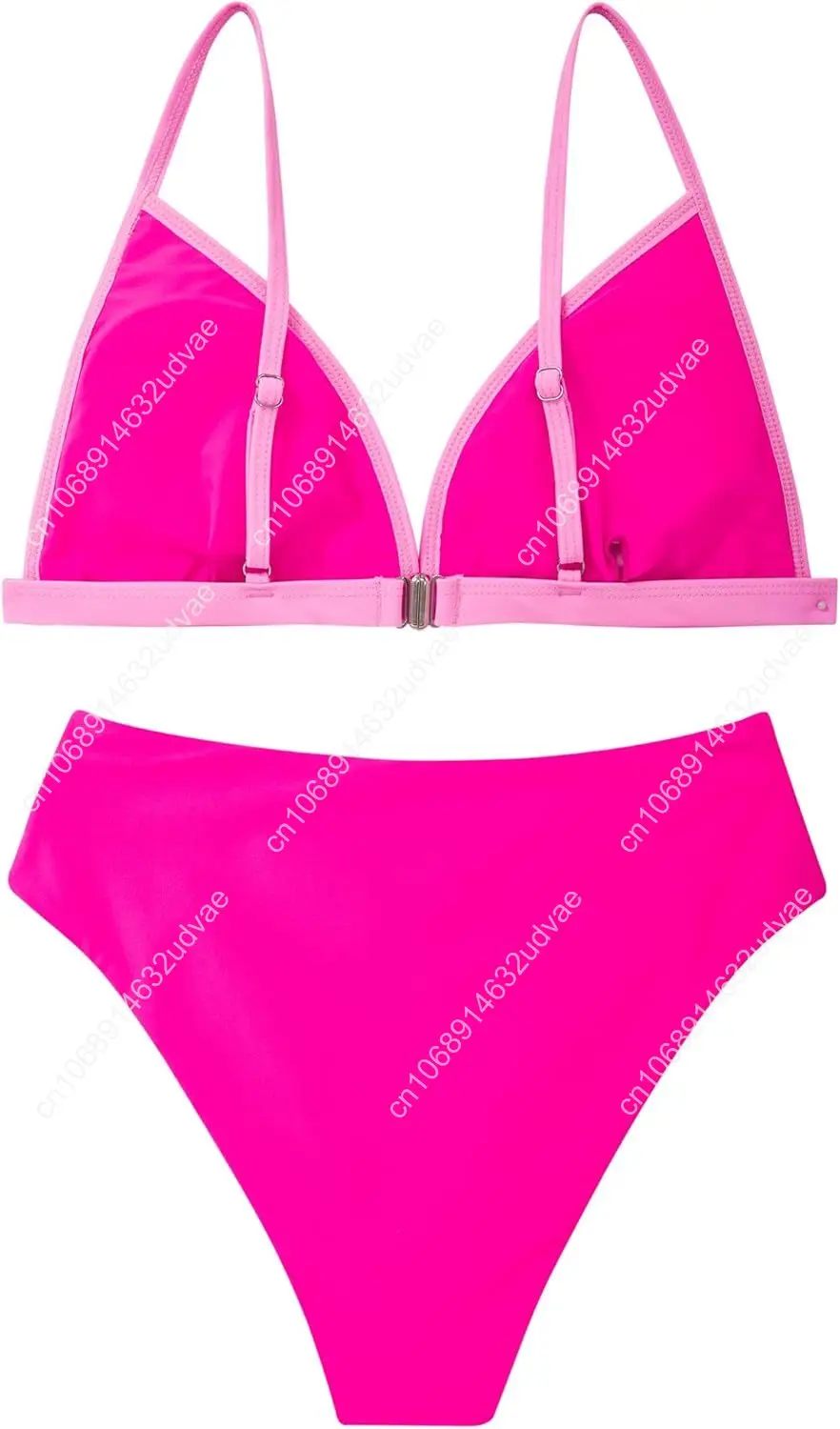 SUUKSESS Women Triangle High Cut Bikini Sets Sexy High Waisted 2 Piece Swimsuit