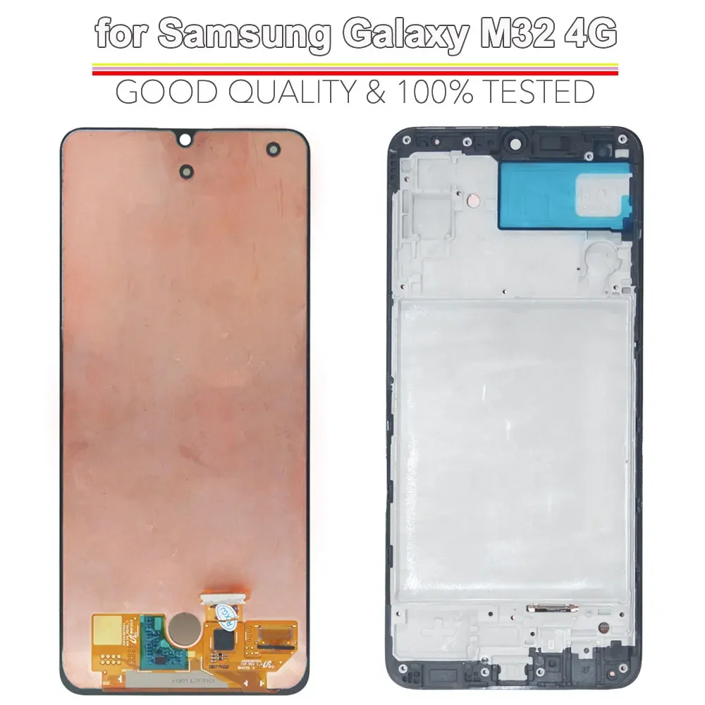 100% Tested High Quality LCD For Samsung Galaxy M32 4G M325F Touch Screen Digitizer Assembly Phone LCD Screen Repair With Tools